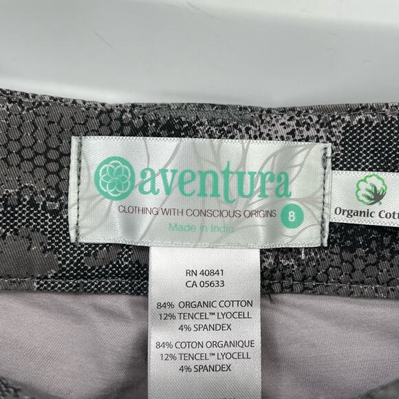 Aventura Blake Camouflage Print Skinny Ankle Pants Womens Size 8 Brushed Nickel - Picture 8 of 9